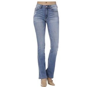 Kali KanCan Light Wash High Rise Slim Boot Cut Jeans Size 3/25
